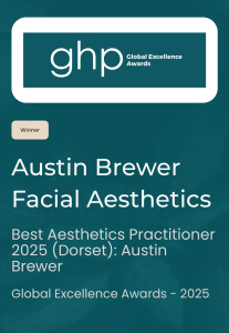 Austin Brewer Facial Aesthetics Global Excellence Award Winner Best Aesthetics Practitioner Harley Stree London, Bournemouth & Poole